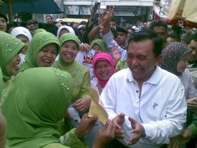 Hudaya Ingatkan Pedagang Coblos Nomor 3